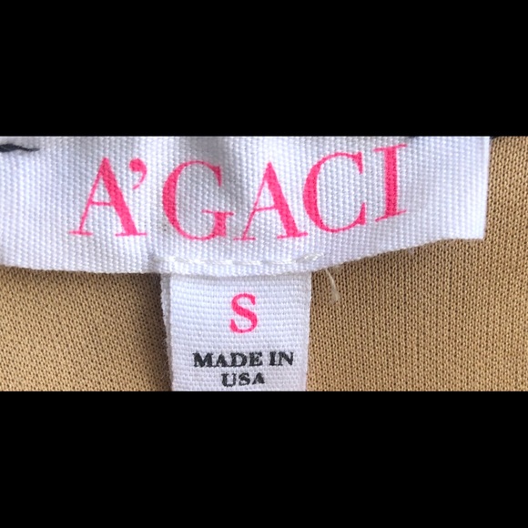 A’gaci Black Lace Dress W/Tan slip 👗 Sz Small - Picture 3 of 3